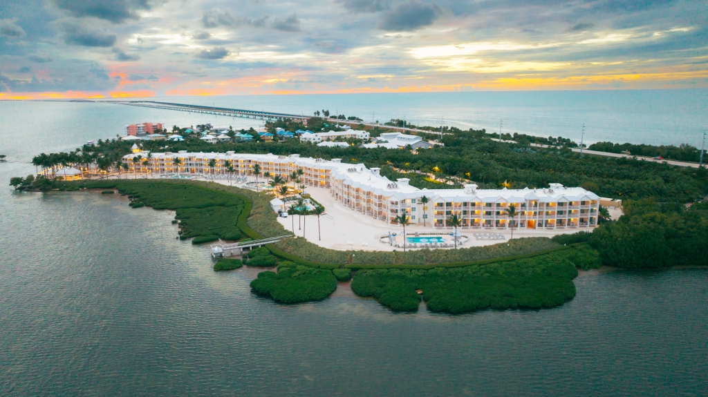 drone view of islabella resort